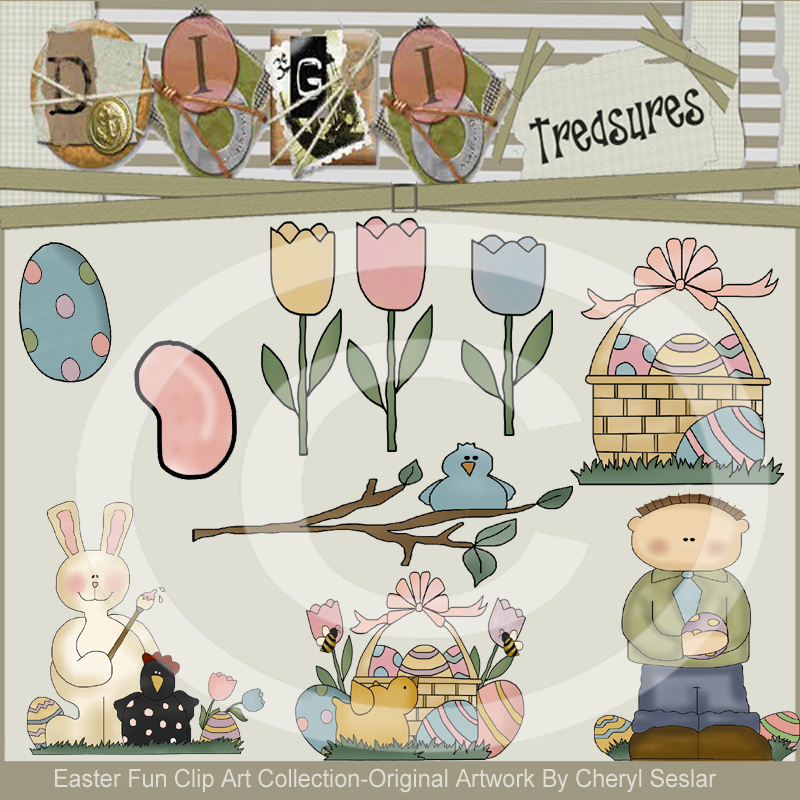 Easter Fun Clip Art Collection by Cheryl Seslar